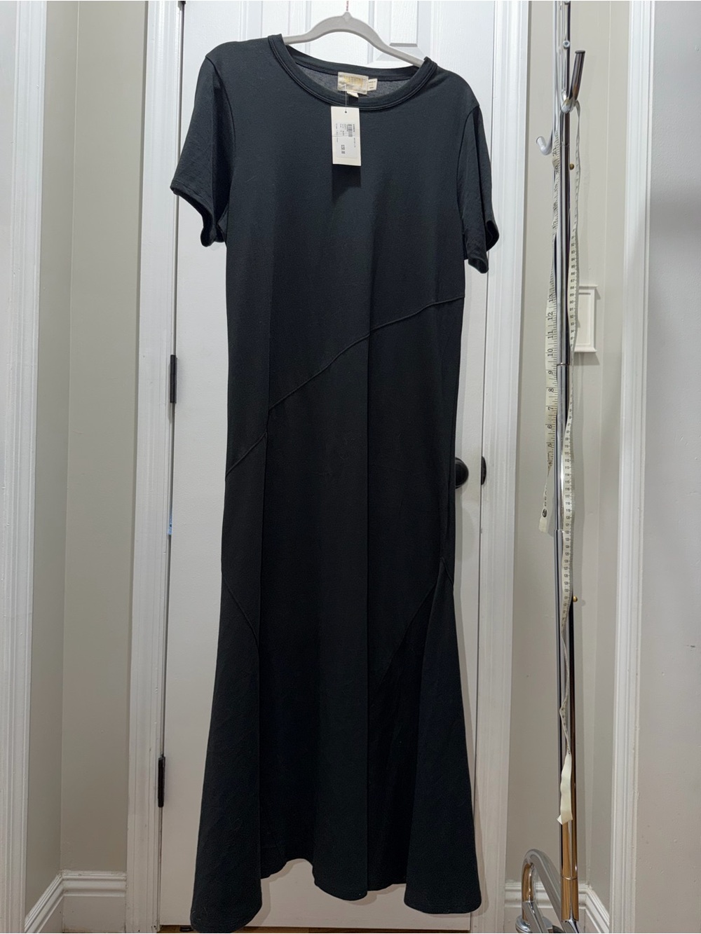 Nation LA- Black Short-Sleeve Maxi Dress
